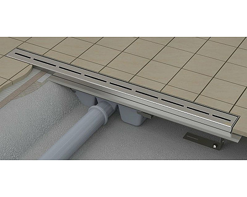 Приобрести Душевой лоток Ravak Runway OZ 85 X01388 с решеткой Хром в магазине сантехники Santeh-Crystal.ru