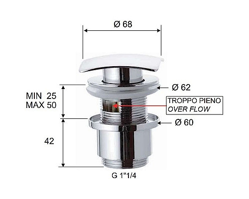 Santeh-Crystal.ru: Донный клапан Remer 905SCC2114 click-clack Хром Приобрести Донный клапан Remer 905SCC2114 click-clack Хром в магазине сантехники Santeh-Crystal.ru