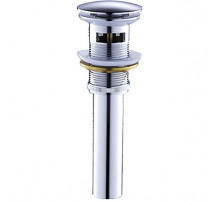 Донный клапан SantiLine SL-105 Click-Clack с переливом Хром