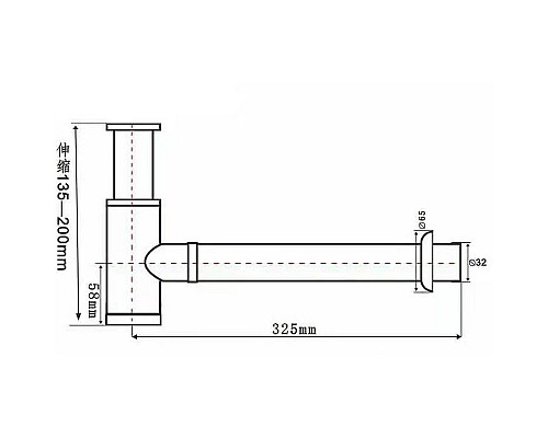 Приобрести Сифон для раковины SantiLine SL-117 Бронза в магазине сантехники Santeh-Crystal.ru