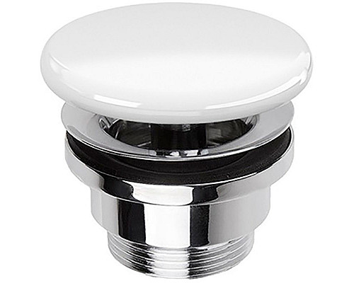 Приобрести Донный клапан Simas PLCE bi click-clack Белый глянцевый в магазине сантехники Santeh-Crystal.ru