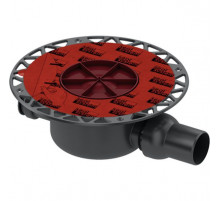 Сифон для душевого трапа Tece Drainpoint S DN50 3601500 горизонтальный без декоративной решетки