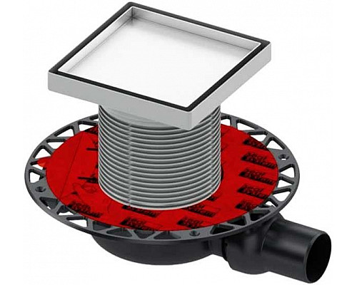 Заказать Сифон для душевого трапа Tece Drainpoint S DN50 3601400 низкий горизонтальный без декоративной решетки в магазине сантехники Santeh-Crystal.ru