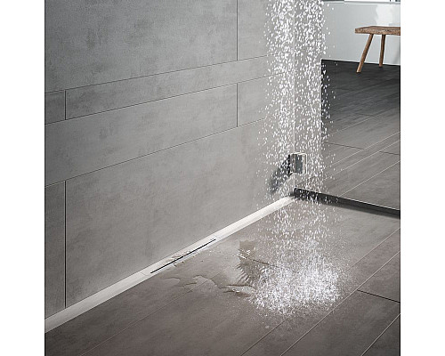 Заказать Душевой лоток Tece Drainprofile 100 671000 с решеткой Сатин в магазине сантехники Santeh-Crystal.ru