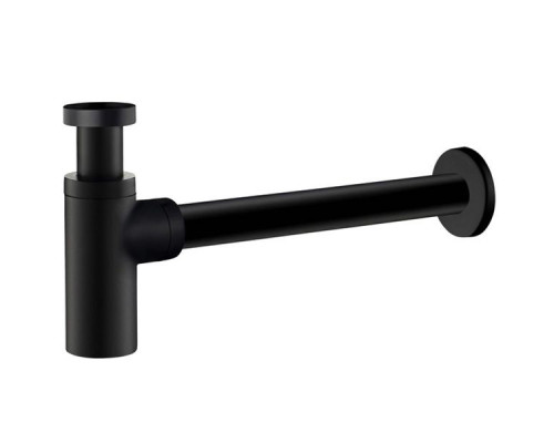 Приобрести Сифон для раковины Timo 958/03L Черный матовый в магазине сантехники Santeh-Crystal.ru