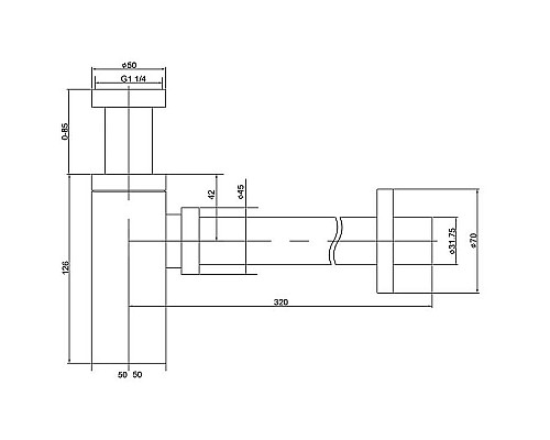 Заказать Сифон для раковины Timo 959/17L Золото матовое в магазине сантехники Santeh-Crystal.ru