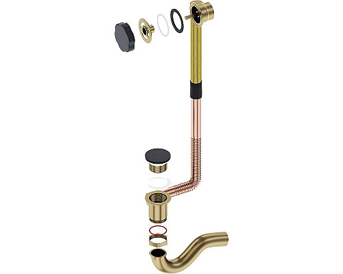 Заказать Слив-перелив Timo 8004/03 click-clack Черный в магазине сантехники Santeh-Crystal.ru