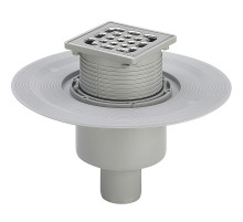 Душевой трап Viega Trap 4926 556914 с решеткой Нержавеющая сталь