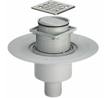 Душевой трап Viega Trap 4936.3 583224 с решеткой Нержавеющая сталь