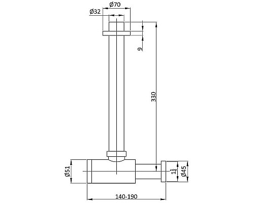 Приобрести Сифон для раковины Vincea VSPH-1B01CH Хром в магазине сантехники Santeh-Crystal.ru