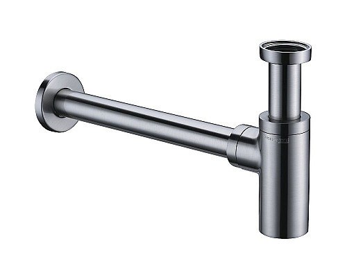 Приобрести Сифон для раковины WasserKRAFT A093 Хром матовый в магазине сантехники Santeh-Crystal.ru