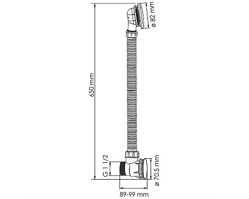 Купить Слив-перелив WasserKRAFT A074 click-clack Хром в магазине сантехники Santeh-Crystal.ru