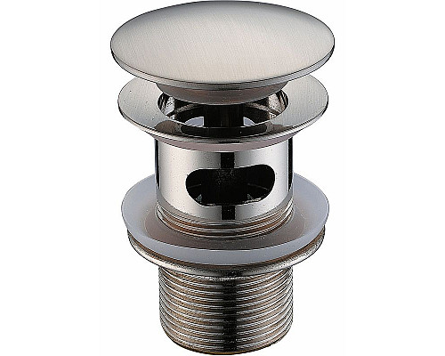 Купить Донный клапан WasserKRAFT A073 click-clack Хром матовый в магазине сантехники Santeh-Crystal.ru