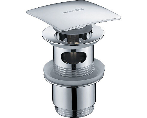 Купить Донный клапан WasserKRAFT A105 click-clack Хром в магазине сантехники Santeh-Crystal.ru