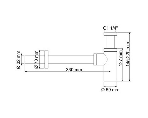 Заказать Сифон для раковины WasserKRAFT A070 Хром в магазине сантехники Santeh-Crystal.ru