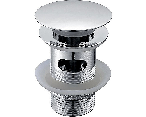 Приобрести Донный клапан WasserKRAFT A024 click-clack Хром в магазине сантехники Santeh-Crystal.ru