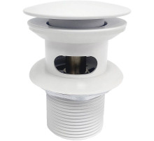 Донный клапан WasserKRAFT Mindel A153 click-clack Белый матовый