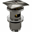 Донный клапан WasserKRAFT Wiese A167 click-clack Оружейная сталь Донный клапан WasserKRAFT Wiese A167 click-clack Оружейная сталь