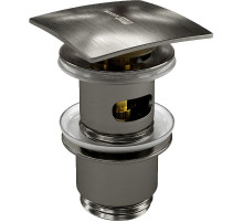 Донный клапан WasserKRAFT Wiese A167 click-clack Оружейная сталь