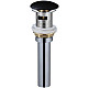 Заказать Донный клапан WeltWasser WW PP MT-BL 10000003732 click-clack Черный матовый в магазине сантехники Santeh-Crystal.ru