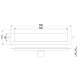 Душевой лоток Boheme Premium Linear 60 982-60-CR с решеткой Хром