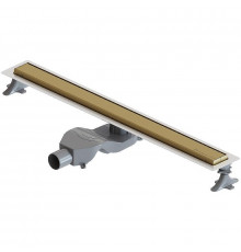 Душевой лоток Boheme Premium Linear 80 982-80-MG с решеткой Золото матовое