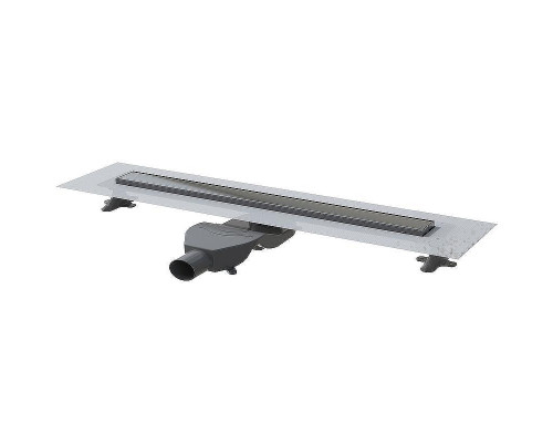 Душевой лоток Boheme Premium Linear 80 982-80-GM с решеткой Оружейная сталь
