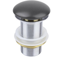Донный клапан Bronze de Luxe 1003G click-clack Серый