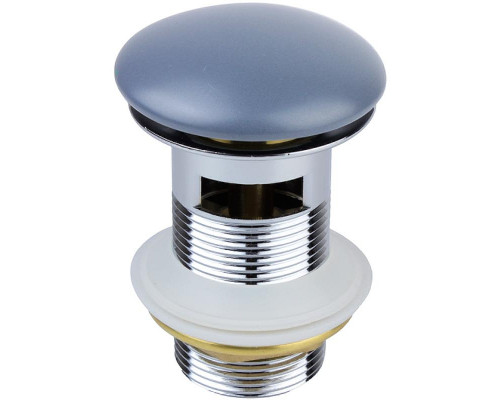 Донный клапан Bronze de Luxe 1001/1GR click-clack Светло-серый