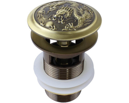 Донный клапан Bronze de Luxe Дракон 21984 click-clack Бронза