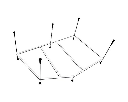 Купить Каркас для ванны AM.PM Like 170x110 R W80A-170R110W-R Серый в магазине сантехники Santeh-Crystal.ru