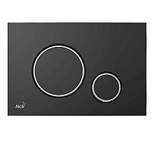 Клавиша смыва Alcaplast M778 Черная матовая Хром