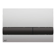 Клавиша смыва Alcaplast Basic M1712-8 Хром матовый Черная