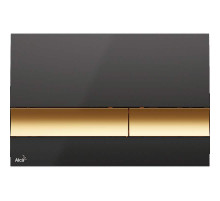 Клавиша смыва Alcaplast Basic M1728-5 Черная Золотая