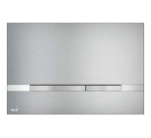 Клавиша смыва Alcaplast Flat Alunox STRIPE Матовый металл