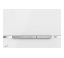 Клавиша смыва Alcaplast Flat Color STRIPE-WHITE Белая