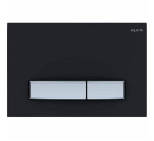 Клавиша смыва Aquatek Slim KDI-0000031 Черная матовая Хром