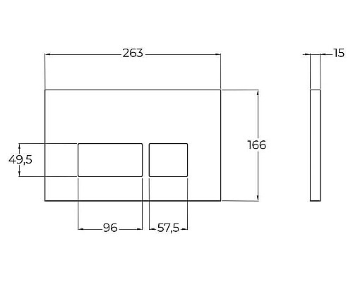 Купить Клавиша смыва BelBagno BB040CR.MAT Хром матовый в магазине сантехники Santeh-Crystal.ru