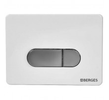 Клавиша смыва Berges Novum D7 040037 Хром Белая