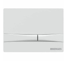 Клавиша смыва Berges Novum F4 040054 Soft Touch Белая