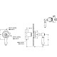Заказать Переключатель потоков Boheme Medici 622 для душа Бронза в магазине сантехники Santeh-Crystal.ru