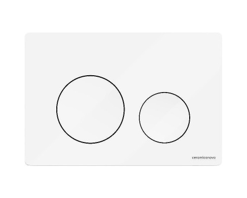 Клавиша смыва Ceramicanova Balance Circle CN12-001W Белая глянцевая
