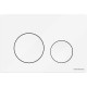 Клавиша смыва Ceramicanova Balance Circle CN12-001W Белая глянцевая