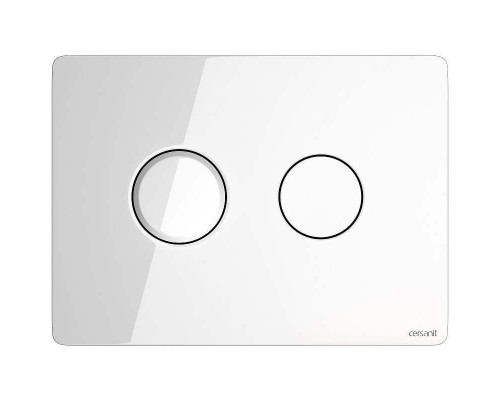 Заказать Клавиша смыва Cersanit Accento Circle P-BU-ACN-CIR-PN/Wh/Gl Белая глянцевая в магазине сантехники Santeh-Crystal.ru