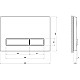 Приобрести Клавиша смыва Cersanit Blick 64115 Черная матовая в магазине сантехники Santeh-Crystal.ru