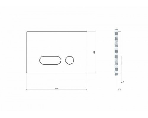 Заказать Клавиша смыва Cersanit Intera P-BU-INT/Cg Хром в магазине сантехники Santeh-Crystal.ru