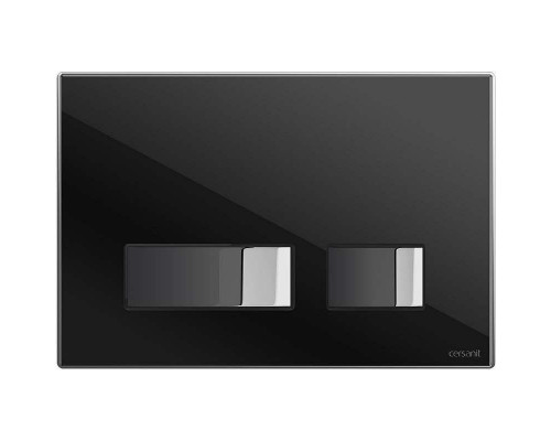 Купить Клавиша смыва Cersanit Movi P-BU-MOV/Blg/Gl Черная глянцевая в магазине сантехники Santeh-Crystal.ru