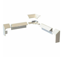 Комплект декоративных планок Excellent PROF-PVC Белый