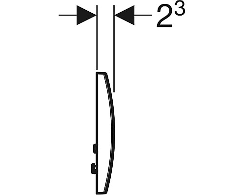 Заказать Клавиша смыва Geberit Delta20 115.127.11.1 Альпийский белый в магазине сантехники Santeh-Crystal.ru