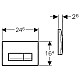 Купить Клавиша смыва Geberit Delta 51 115.105.DW.1 Черный глянец в магазине сантехники Santeh-Crystal.ru